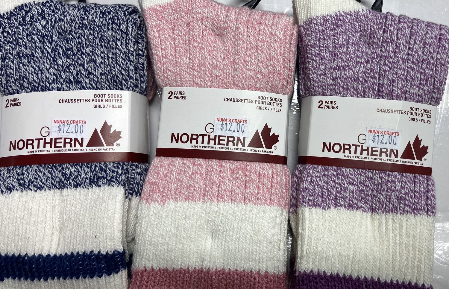 Great Northern: 2x Asst. Color Boot Socks