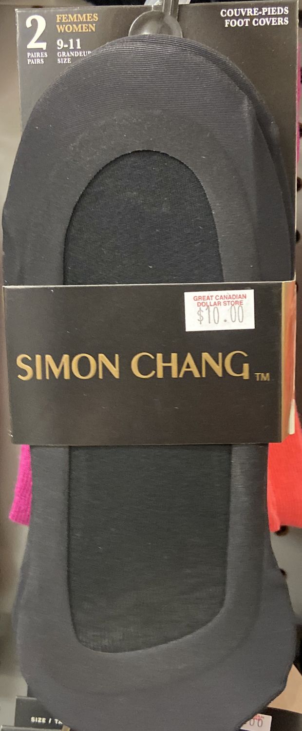 Simon Chang: 2x Size 9-11 Womens Black Foot Covers