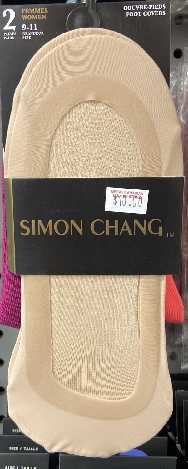 Simon Chang: 2x Size 9-11 Womens Beige Foot Covers