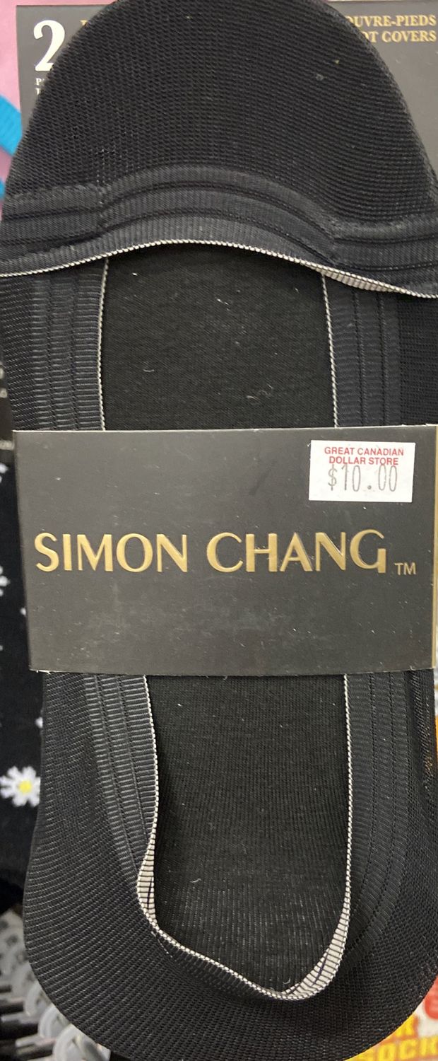 Simon Chang: 2 Pairs Black Foot Covers