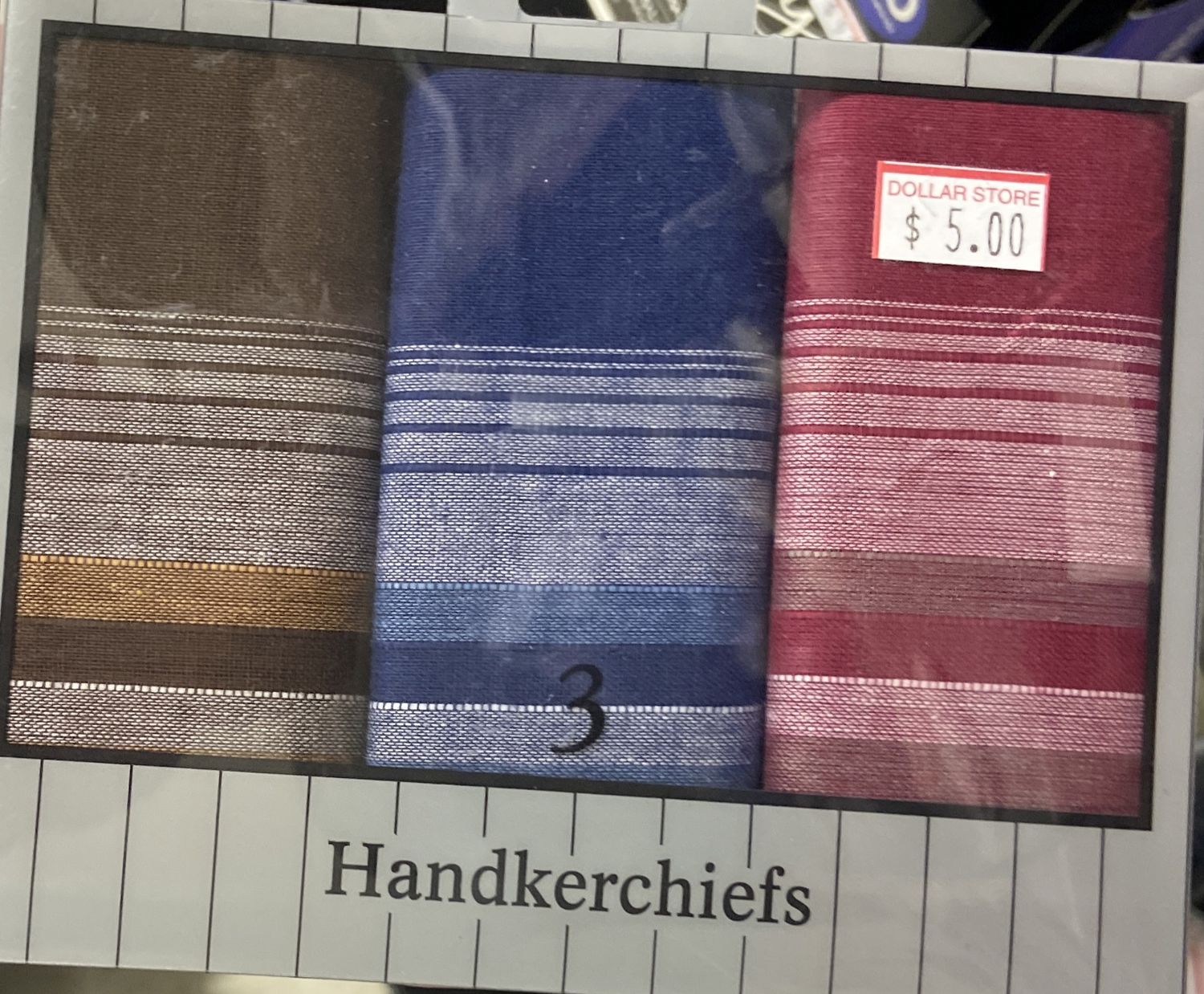 3x Asst. Color Handkercheifs