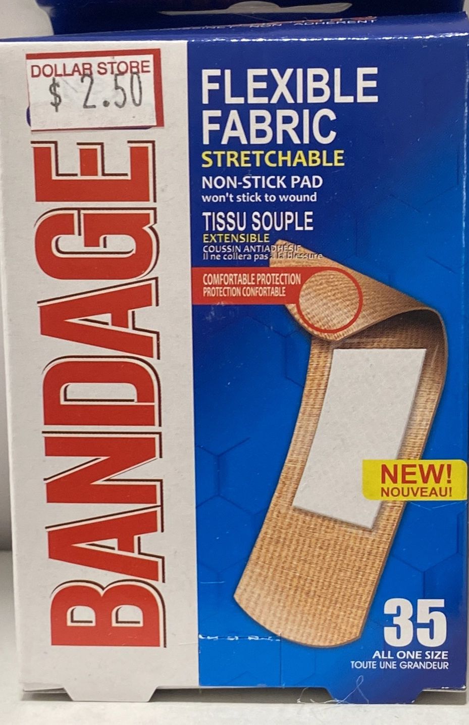 35pk Flexible Fabric Stretchable Beige Bandages
