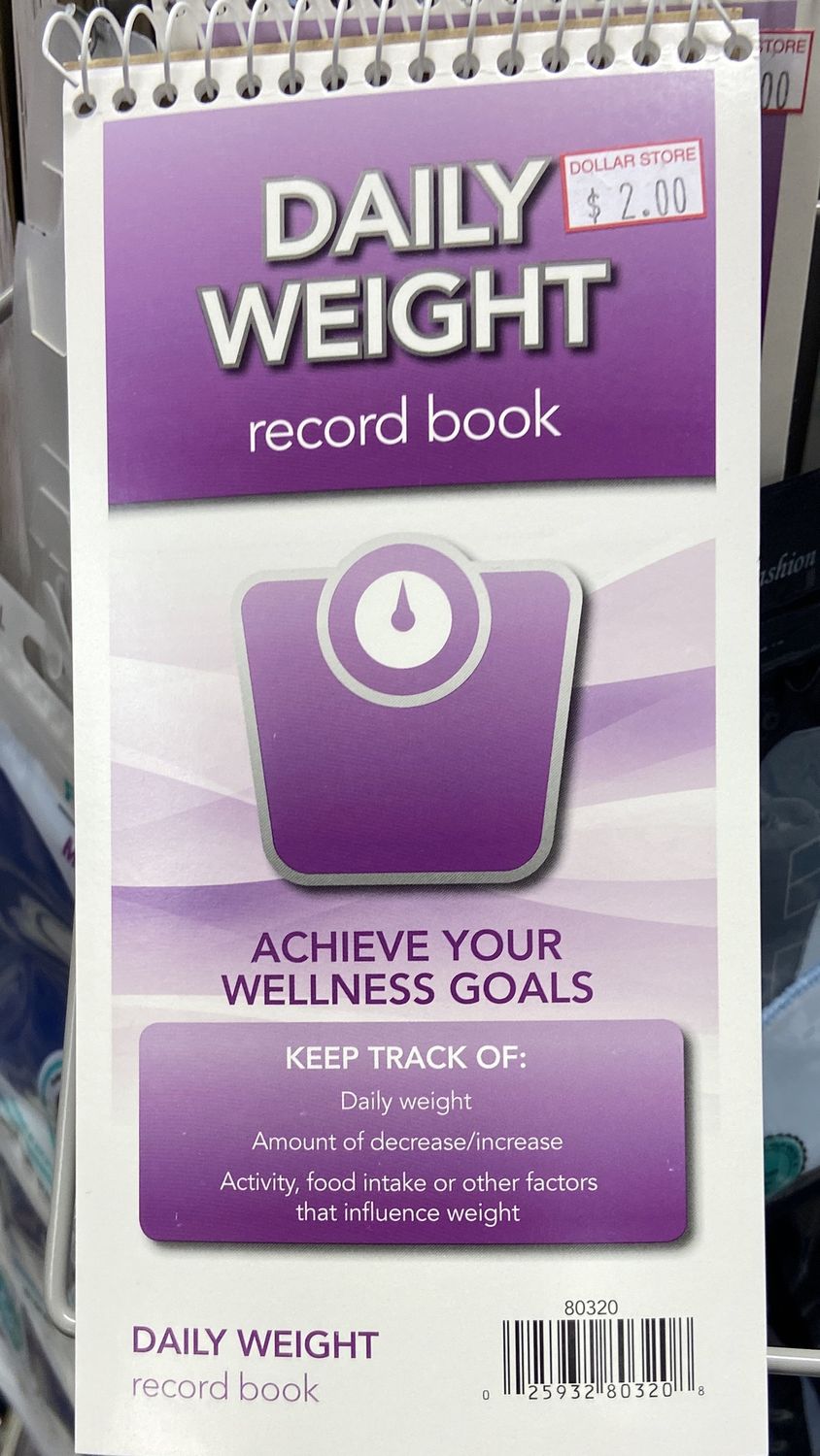 Daily Weight Record Book