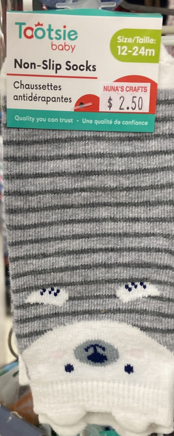 Tootsie: Baby Size 12-24m Polar Bear Socks