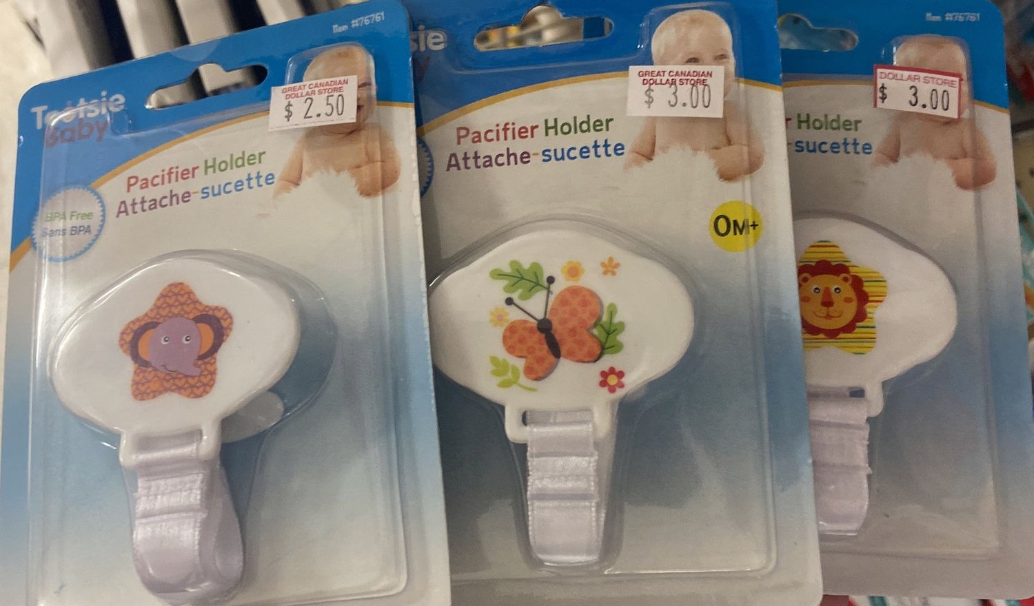 Tootsie: Pacifier Holder Asst. Prints