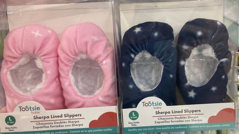 Tootsie: Asst. Color/Sizes Sherpa Lined Slippers