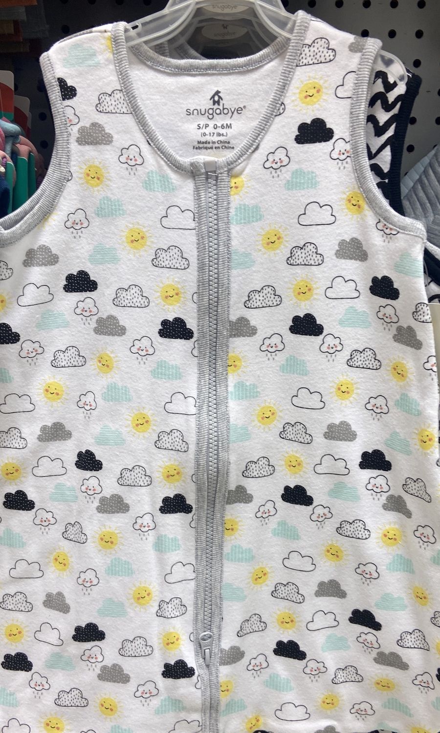 Snugabye: Size Small Sun/Cloud Sleep Sack