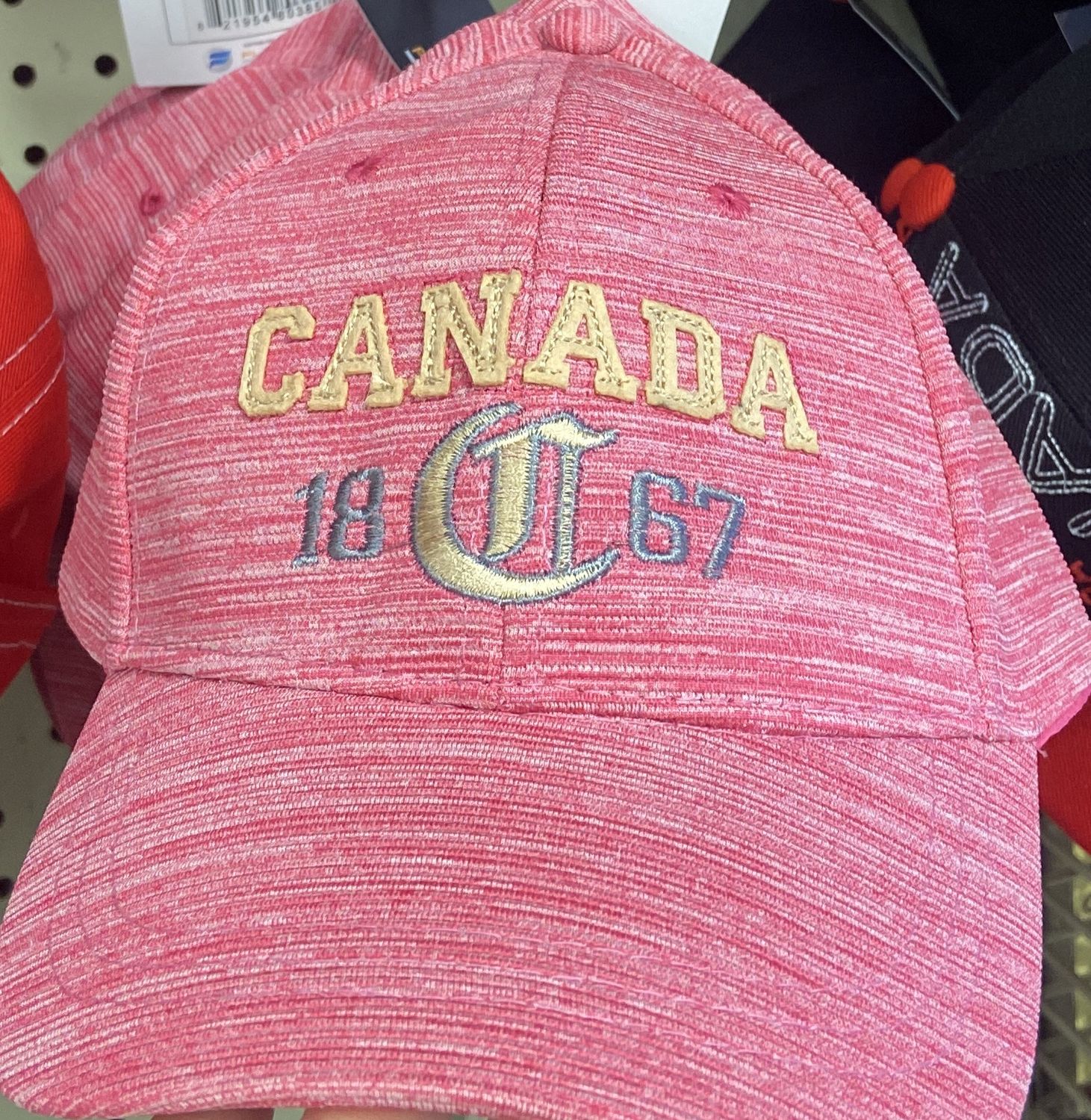 Flag Matrix: Pink Canada Ball Cap