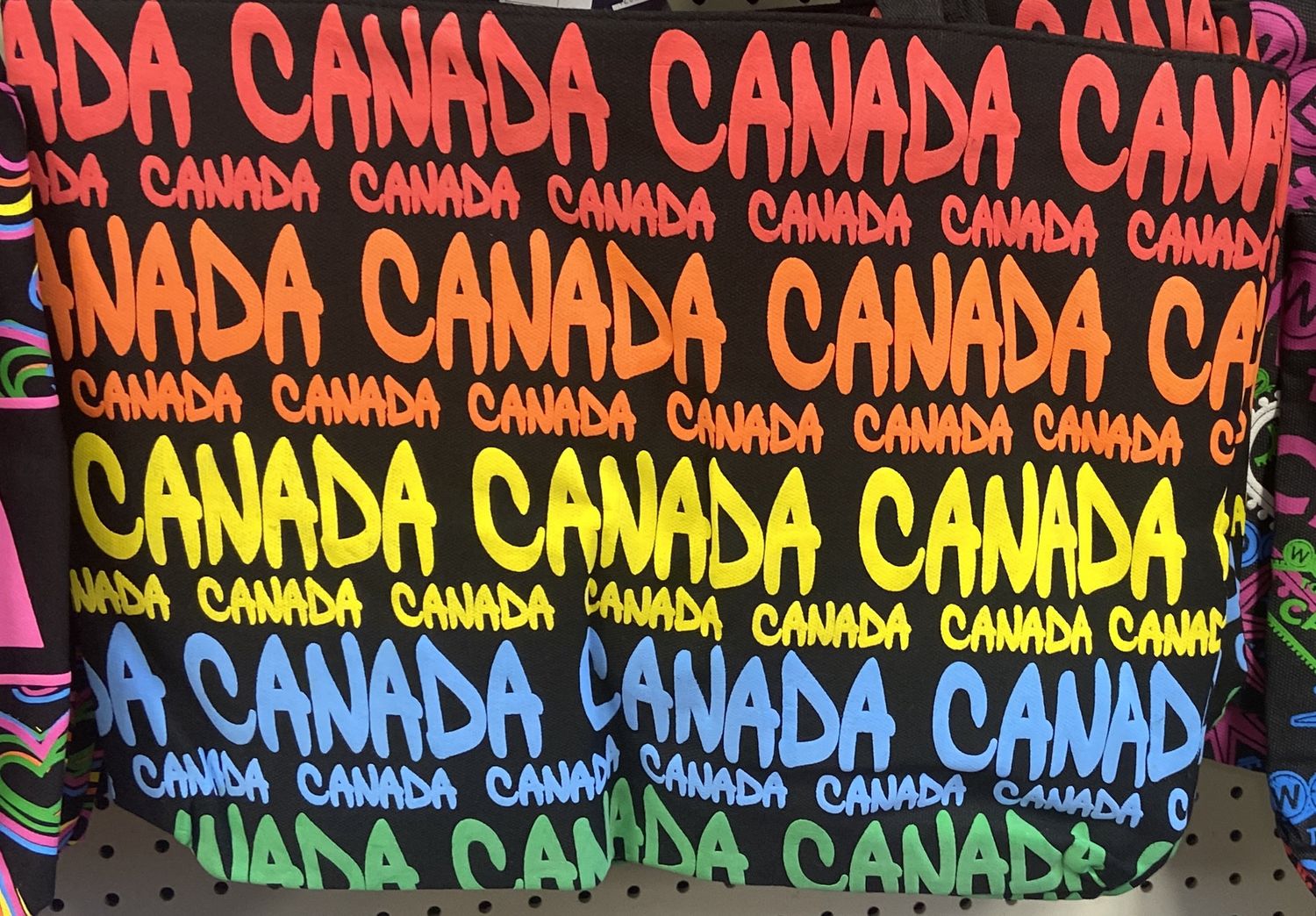 Flag Matrix: Rainbow “Canada” Tote Bag