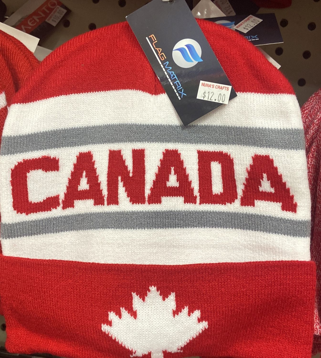 Flag Matrix: Canada Touque with Fold Up Bottom