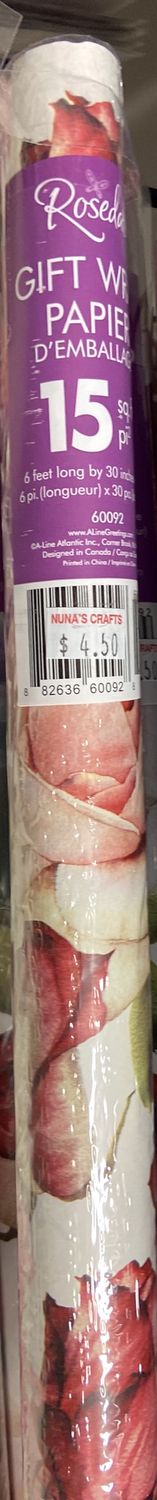 Rosedale: Shades of Pink Rose Gift Wrap