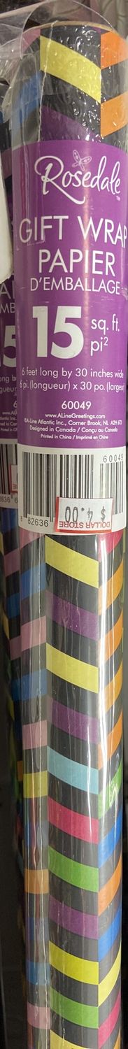 Rosedale: Multicolor Striped Gift Wrap
