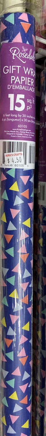 Rosedale: Multicolor Triangle Print Gift Wrap