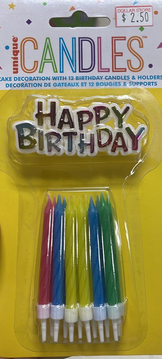 Unique: Candles w/Holders #1960