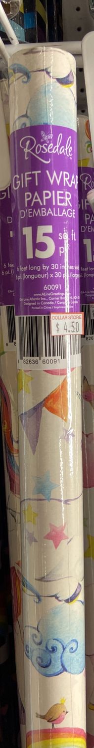 Rosedale: Unicorn + Rainbows Gift Wrap