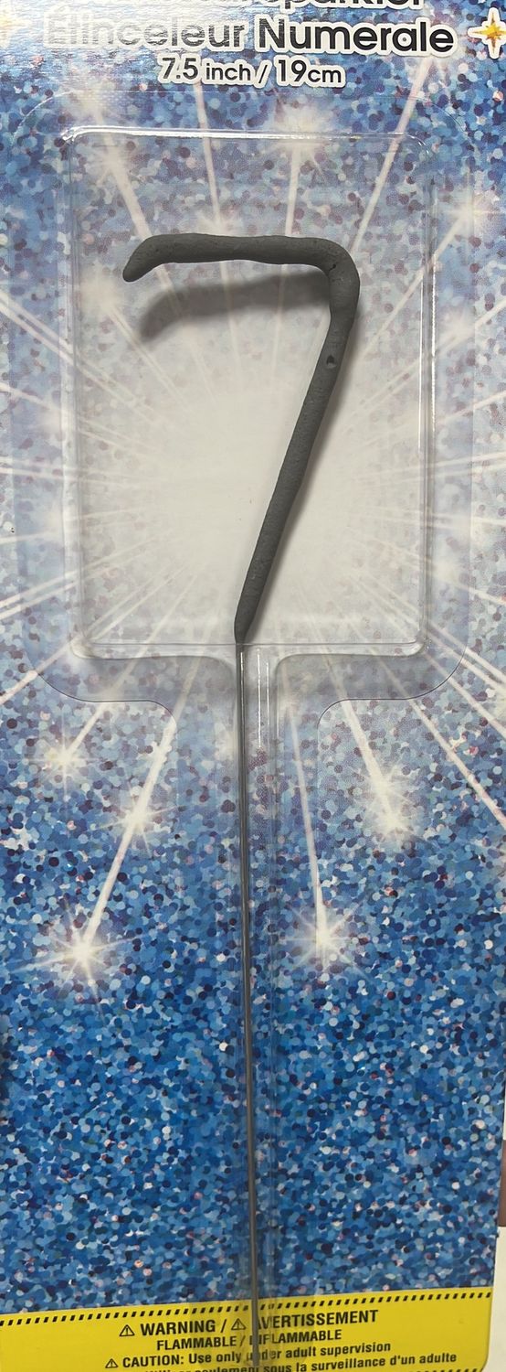 #7 Numeral sparkler