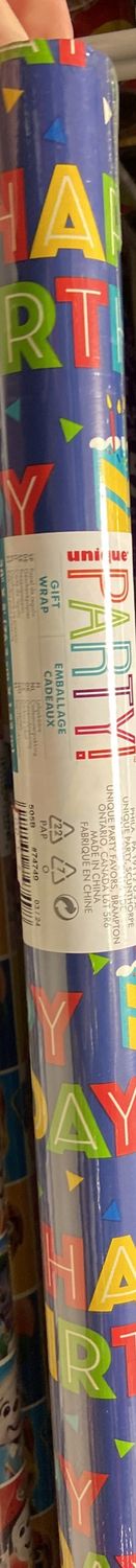 Unique: “Happy Birthday” with Cakes Gift Wrap