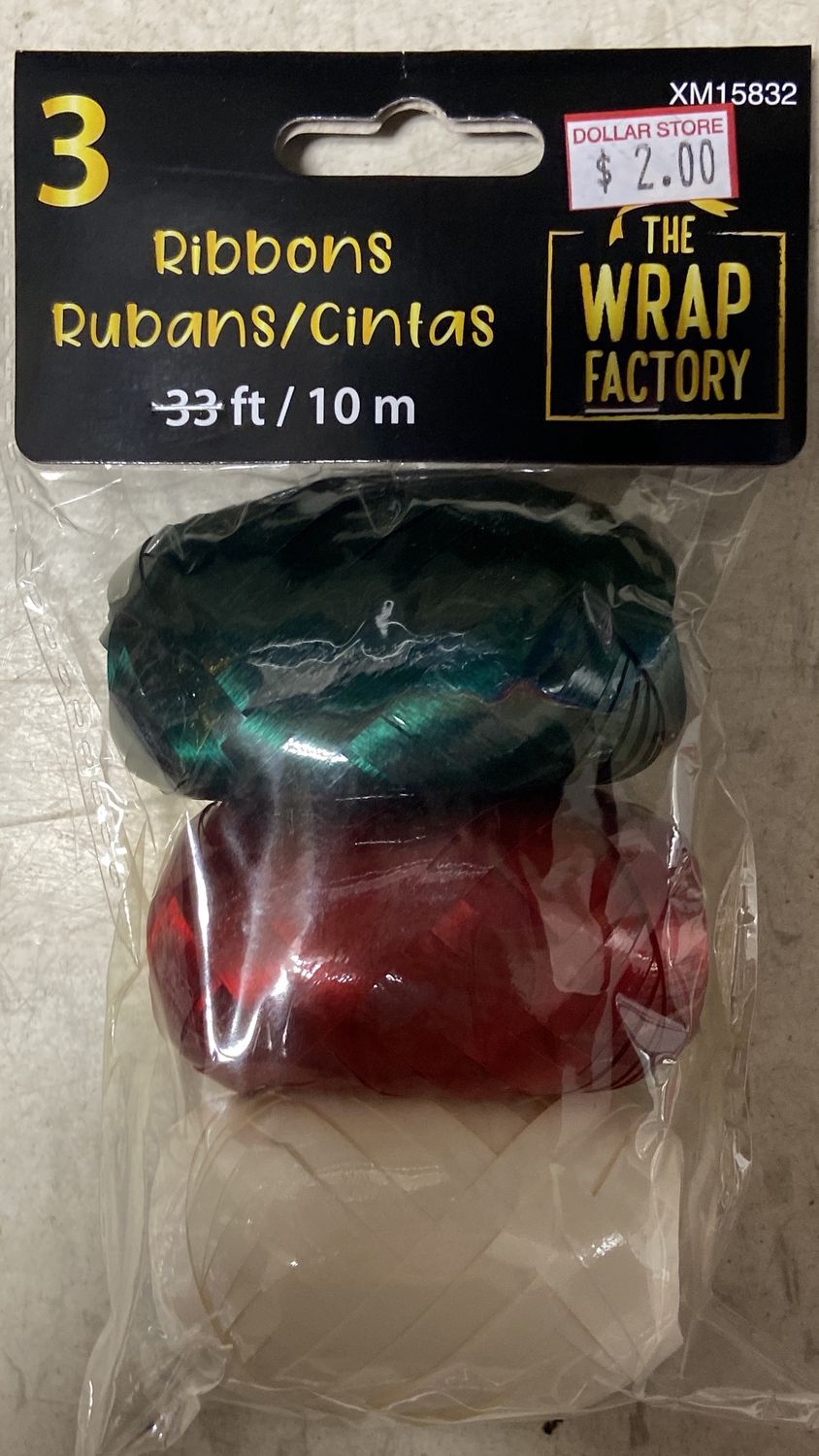 The Wrap Factory: Red/Green/White Ribbons