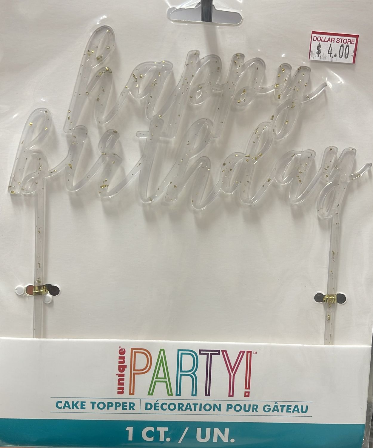 Unique: &quot;Happy Birthday&quot; Cake Topper