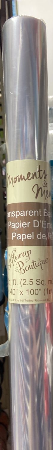 Moments &amp; Memories: Transparent Basket Wrap 28sq. ft