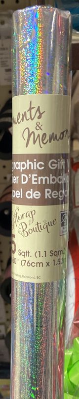 Siu&amp;Sons: Holographic Gift Wrap #77009
