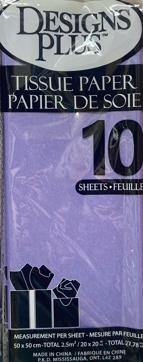 Designs Plus: 10pk Purple Tissue Paper