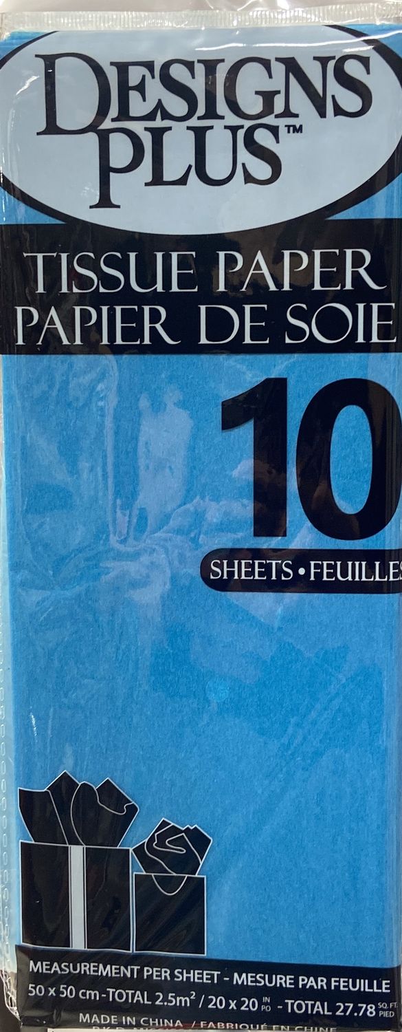 Designs Plus: 10pk Blue Tissue Paper