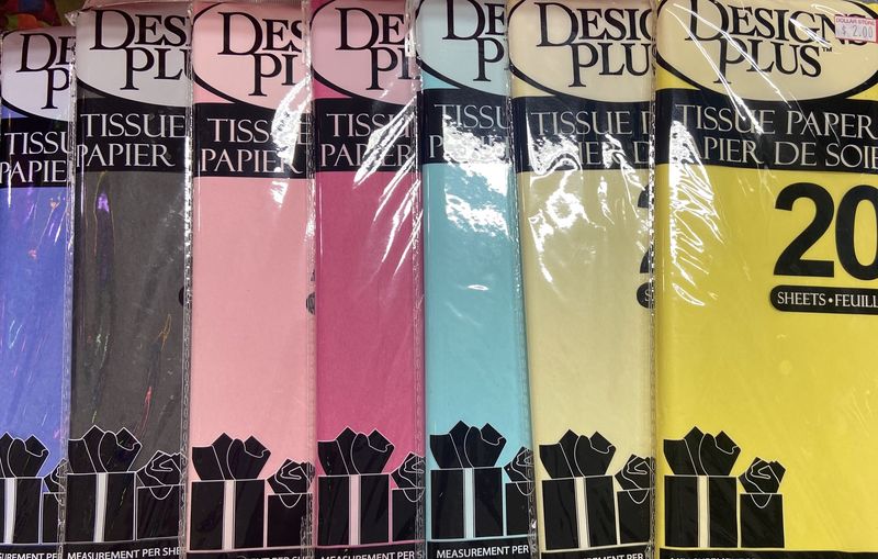 Designs Plus: 20pk Asst. Color Tissue Paper