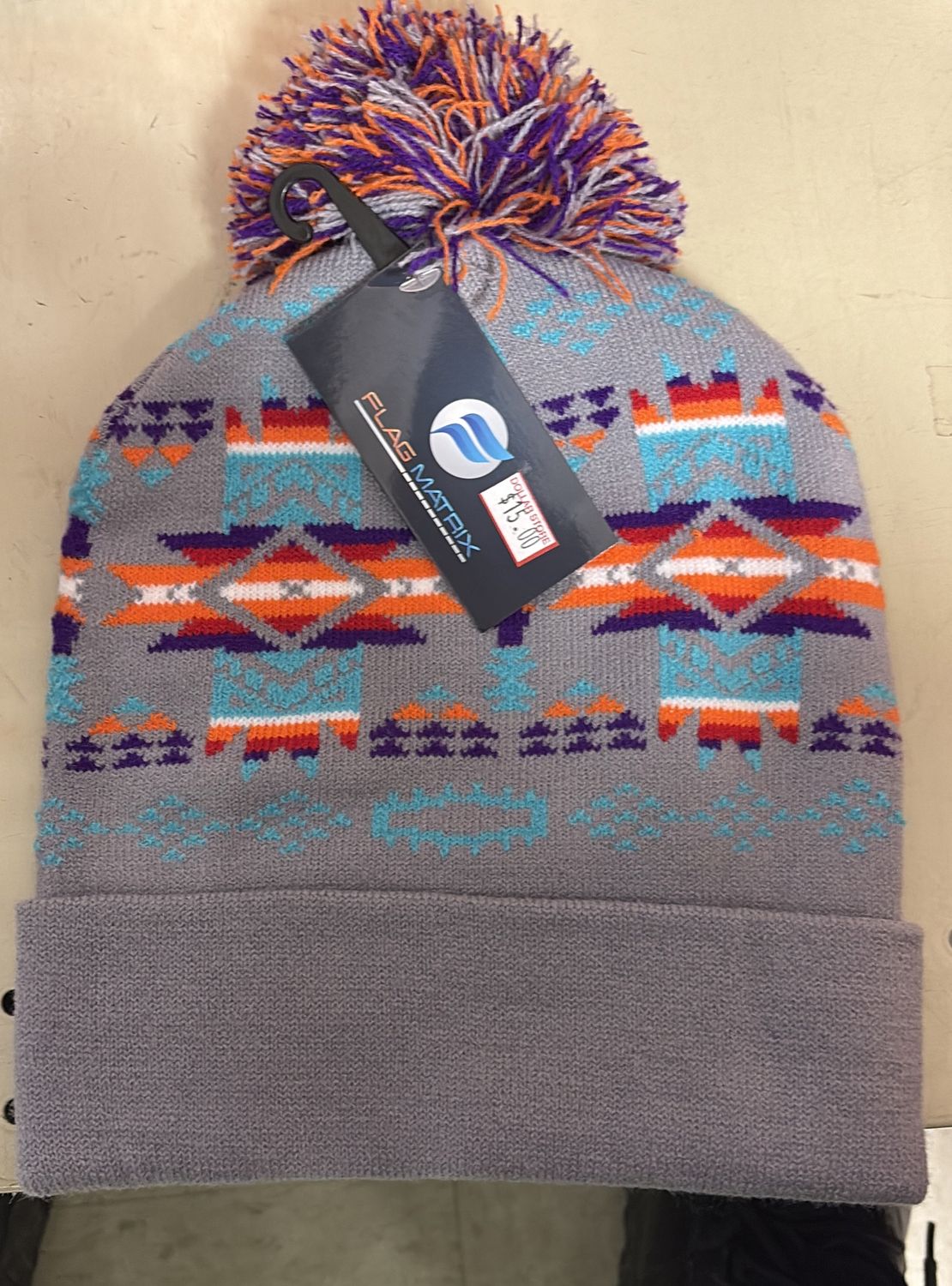 Grey flag matrix cap