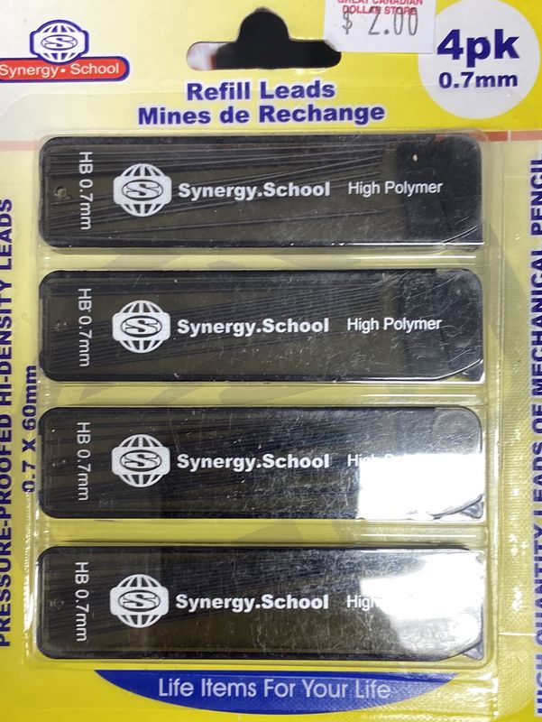 Synergy: 4pk 0.7mm X 60mm Lead Refills