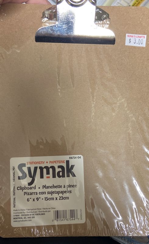Symak: 6&quot; x 9&quot; Clipboard