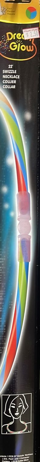 1 x 22” Asst. Color Swizzle Glow Necklace 