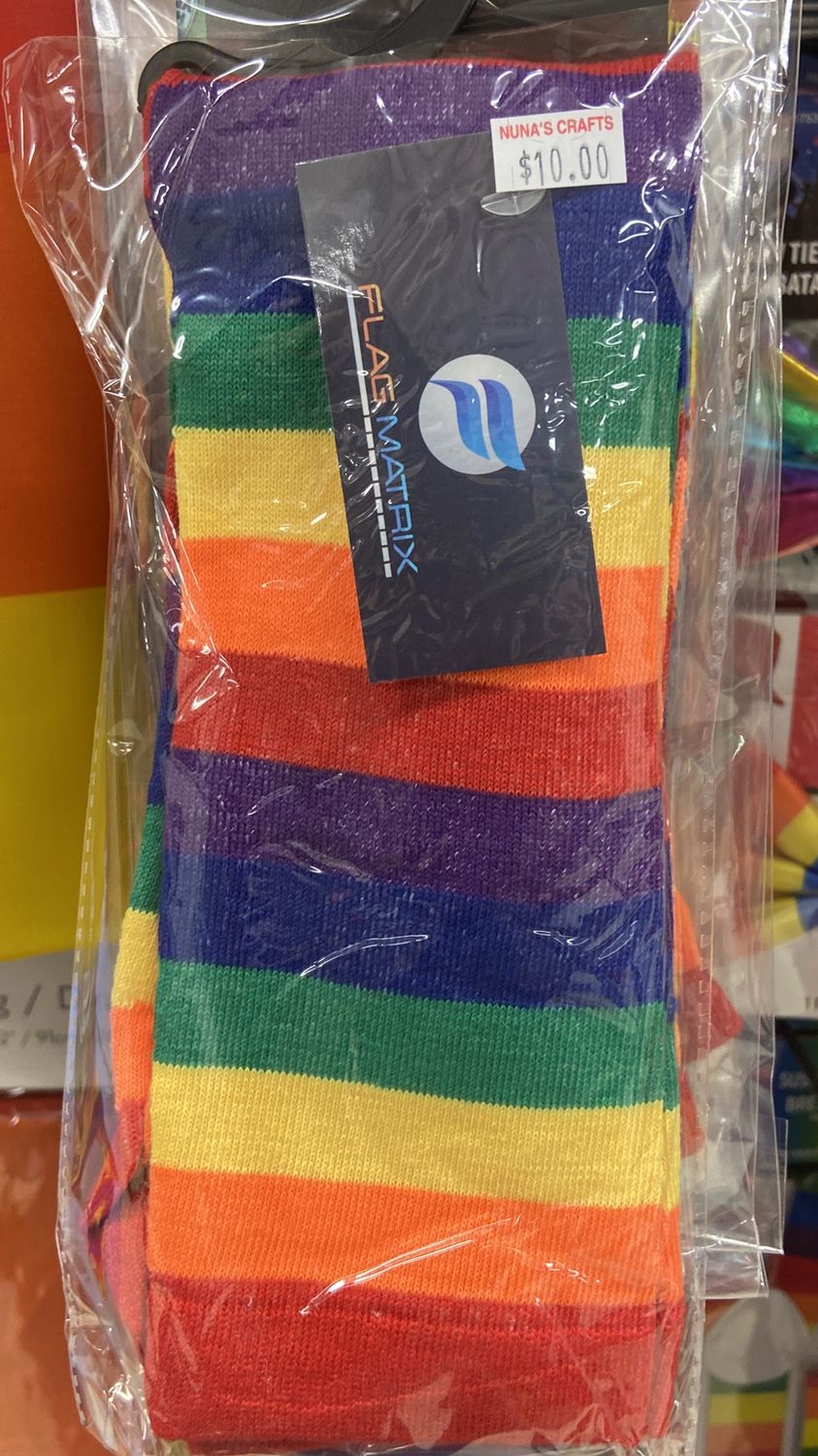 Flag Matrix: Long Pride Socks