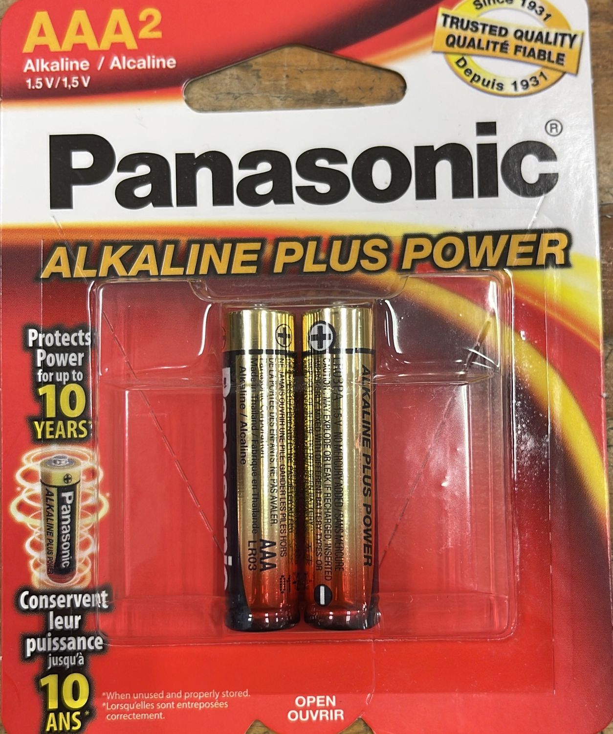 2pk Panasonic AAA Batteries