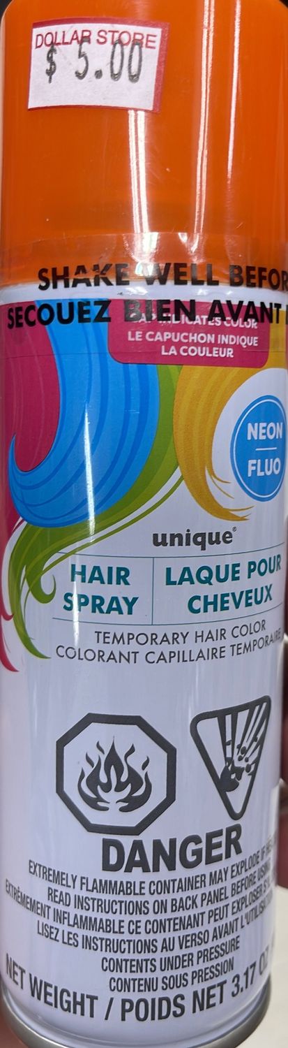 Unique: Orange Temporary Color Hair Spray 90g