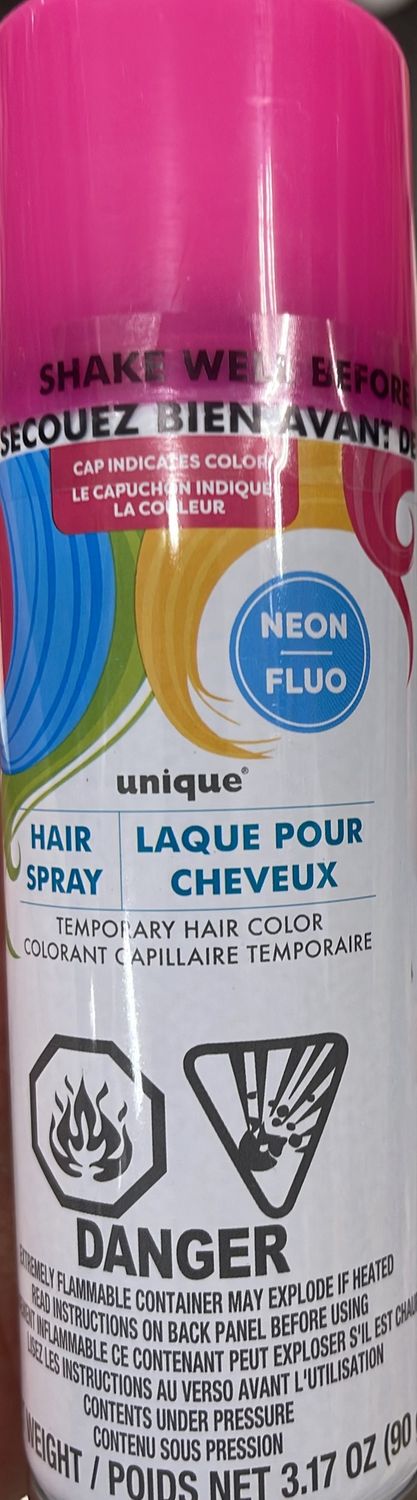 Unique: Pink Temporary Color Hair Spray 90g