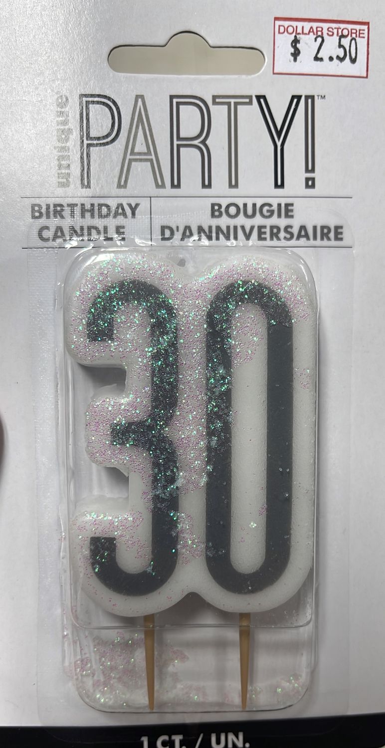#30 Birthday Candle