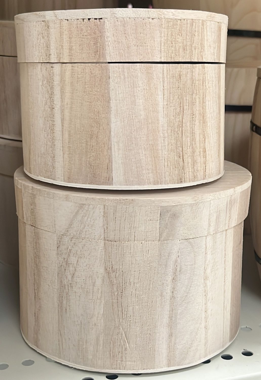 Wooden Trinket Box ( Circle WS906)