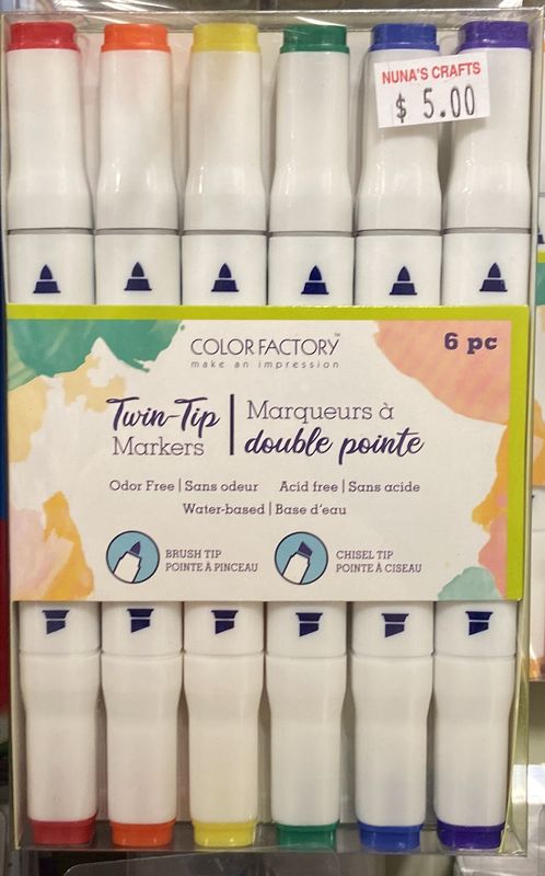 MultiCraft: Rainbow - 6pk Twin-Tip Markers 