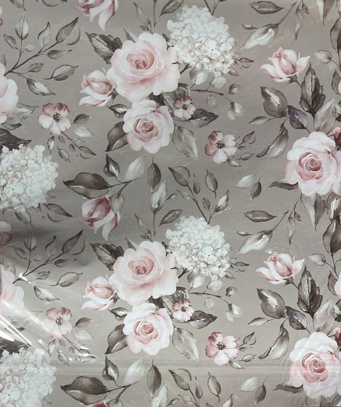 Flower print large gift wrap