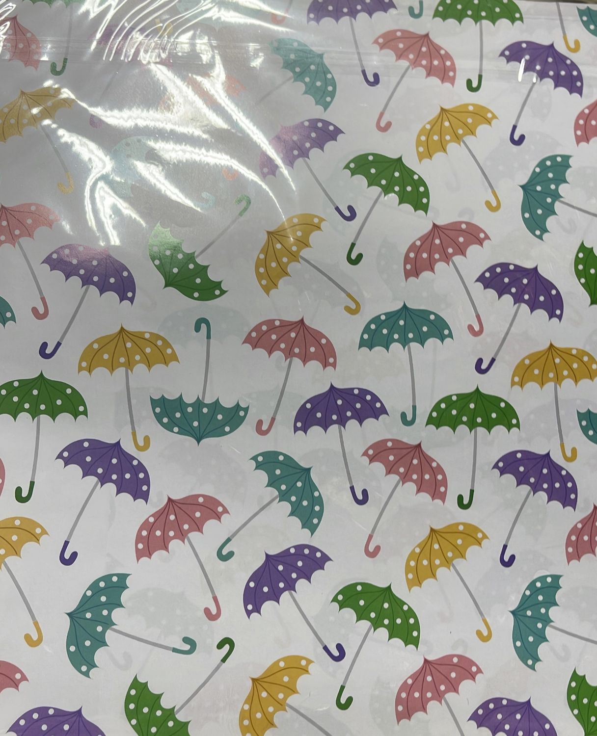 Umberella print large gift wrap
