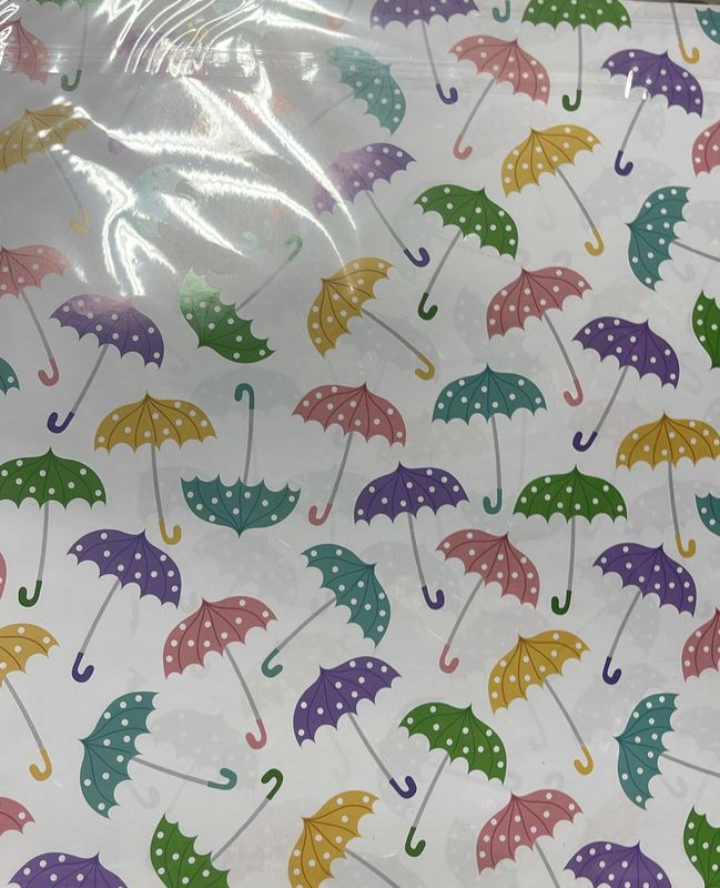 Umberella print large gift wrap