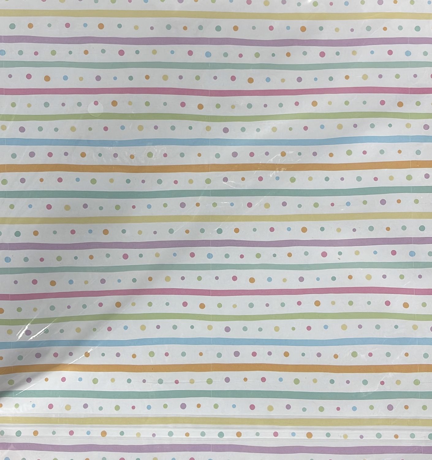 Pastel Stripe/Polka Dot Print Large Gift Wrap