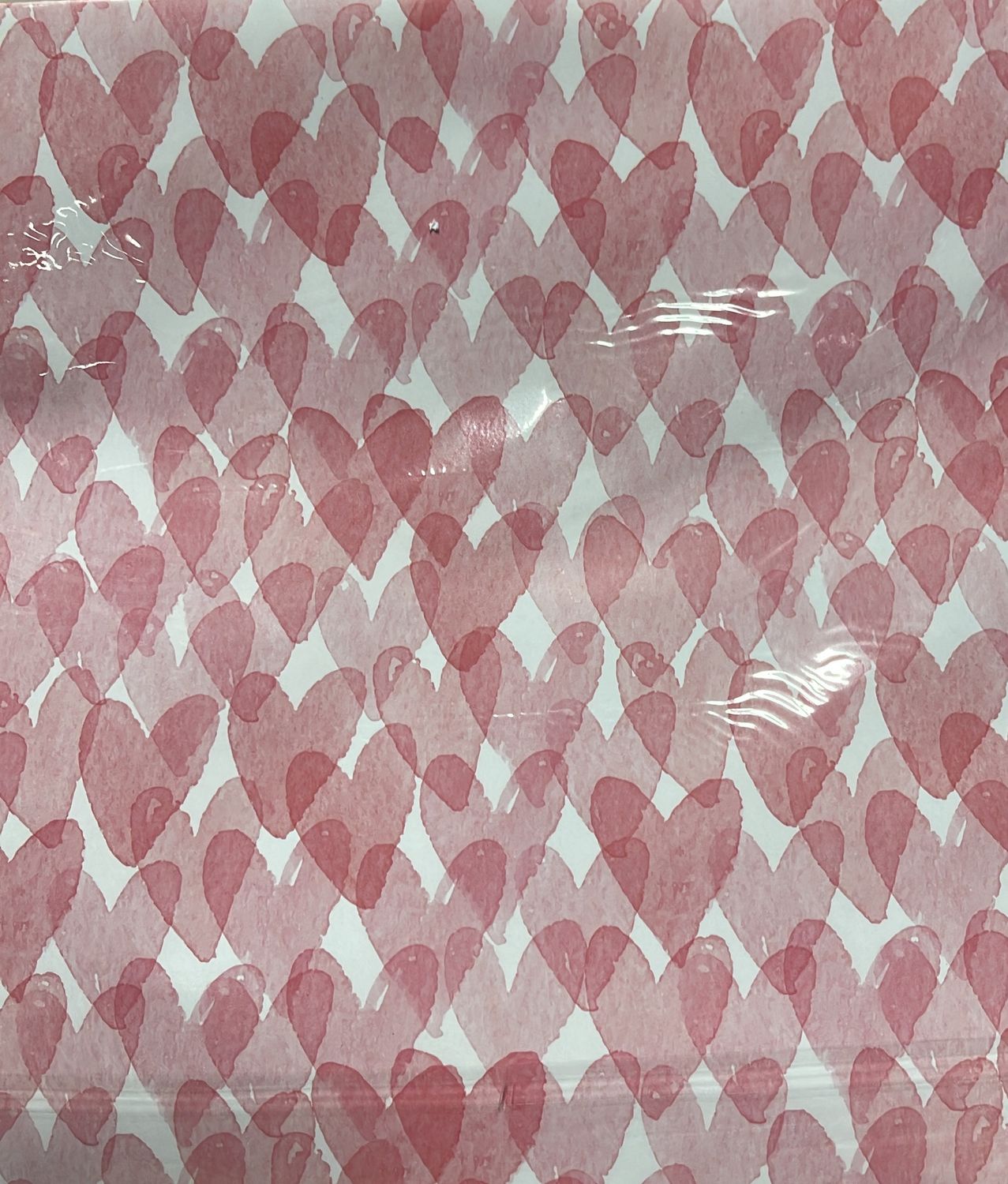 pink hearts print large gift wrap