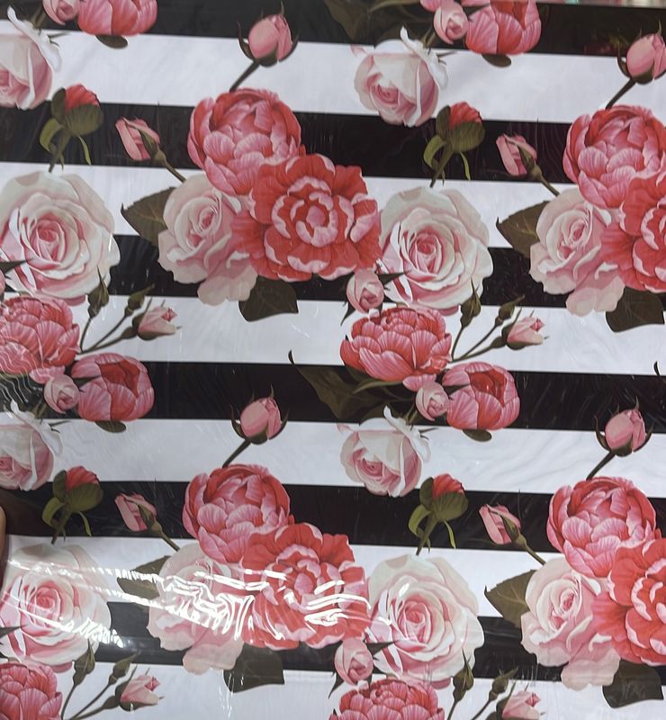 Flowerful print large gift wrap