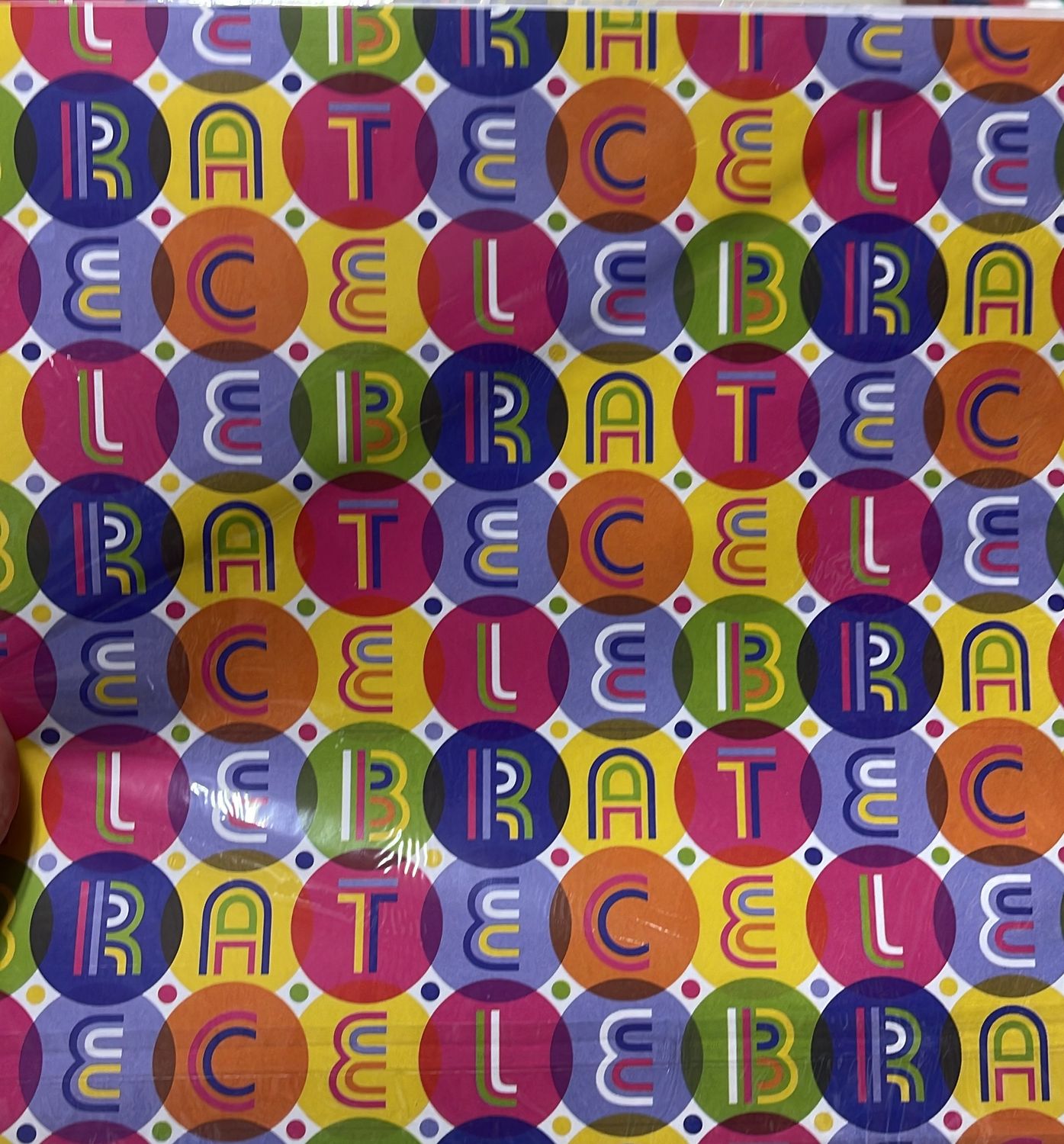 Circle Print Gift Wrap