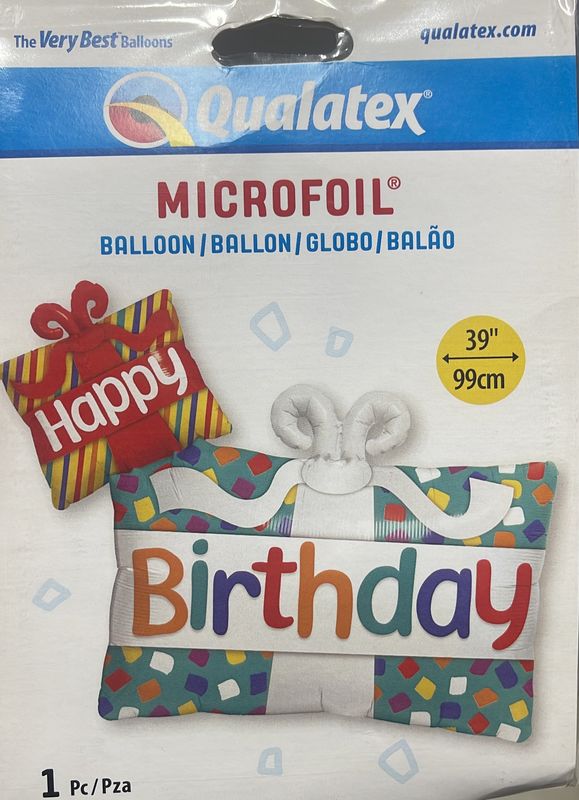 Happy birthday microfoil