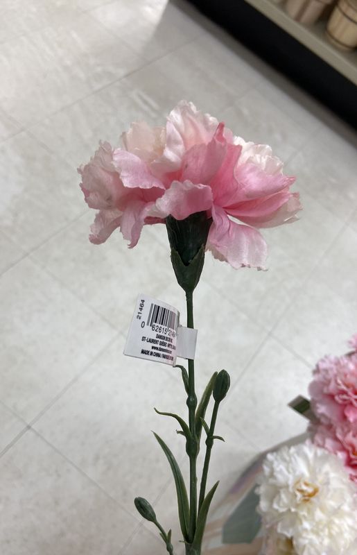 Dansom Decor: #21464 Long Stem 1x Small Head Pink Flower