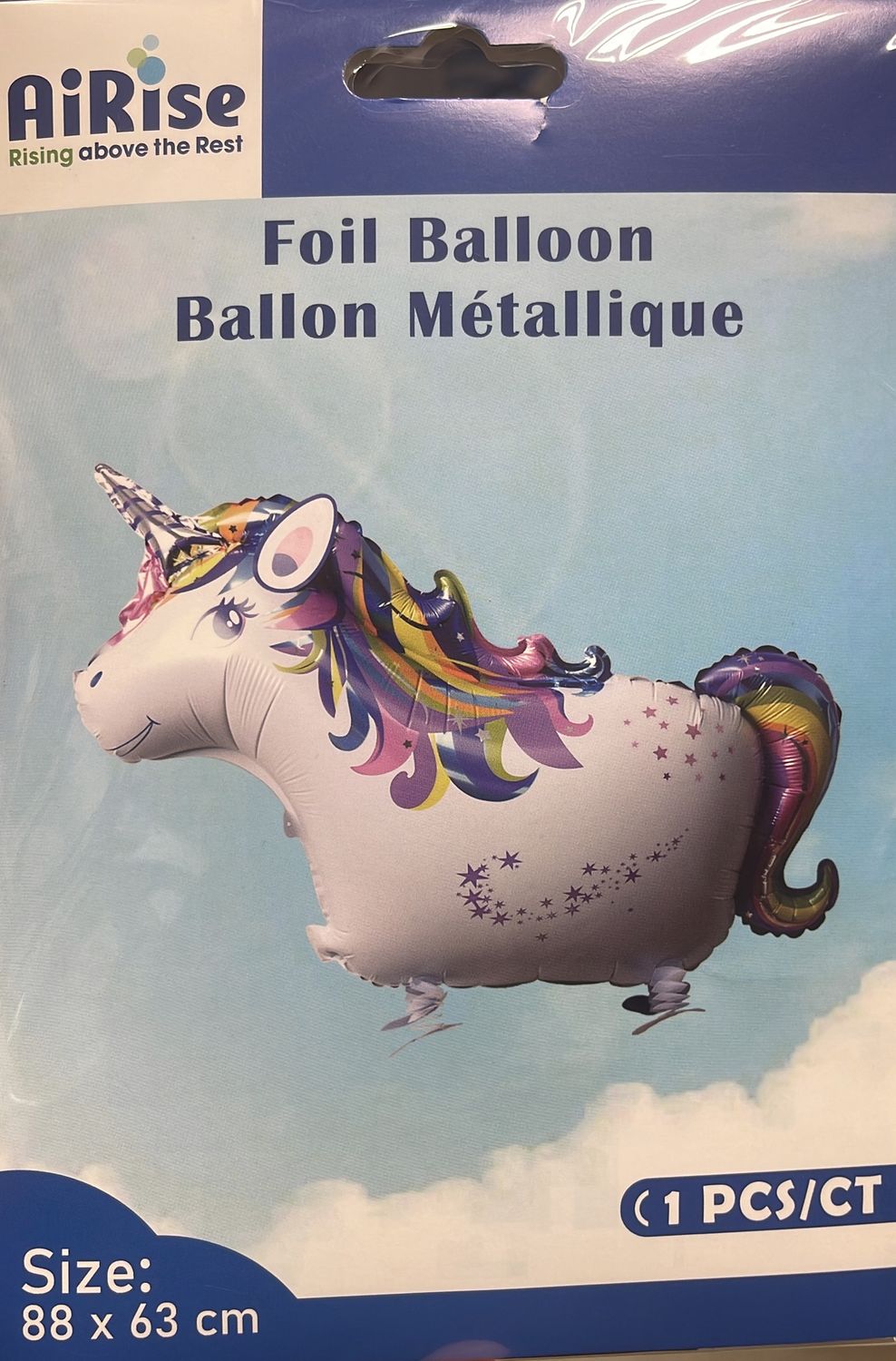 AiRise: 88cm x 63cm Unicorn Walking Foil Balloon