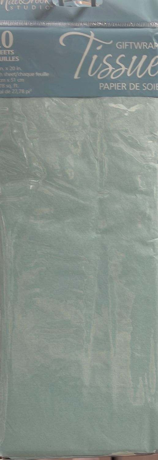 light blue tissue